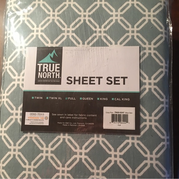 true north Other - NWT true north full size flannel sheets geometric pattern cozy flannel sheets